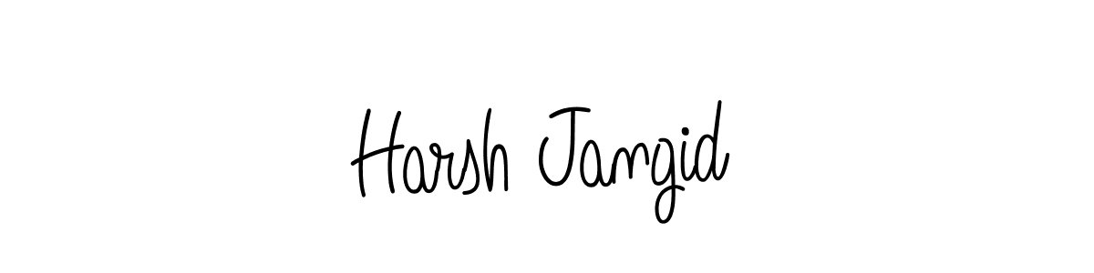 How to make Harsh Jangid signature? Angelique-Rose-font-FFP is a professional autograph style. Create handwritten signature for Harsh Jangid name. Harsh Jangid signature style 5 images and pictures png