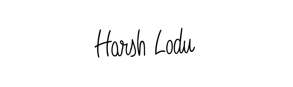 Create a beautiful signature design for name Harsh Lodu. With this signature (Angelique-Rose-font-FFP) fonts, you can make a handwritten signature for free. Harsh Lodu signature style 5 images and pictures png