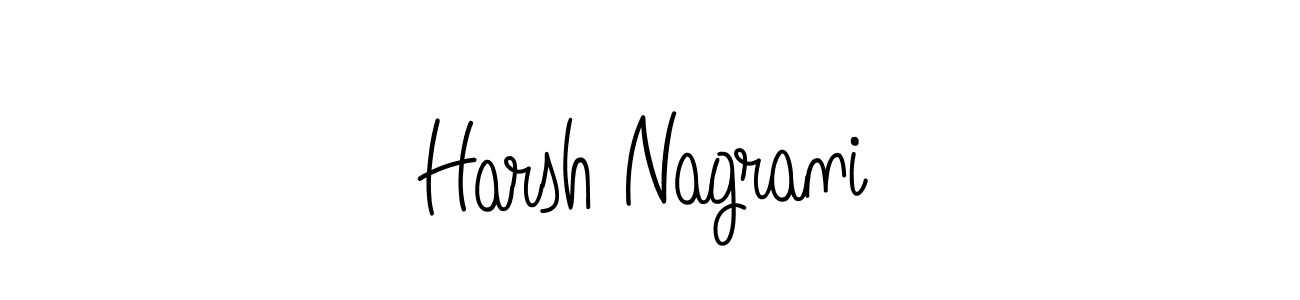 How to Draw Harsh Nagrani signature style? Angelique-Rose-font-FFP is a latest design signature styles for name Harsh Nagrani. Harsh Nagrani signature style 5 images and pictures png