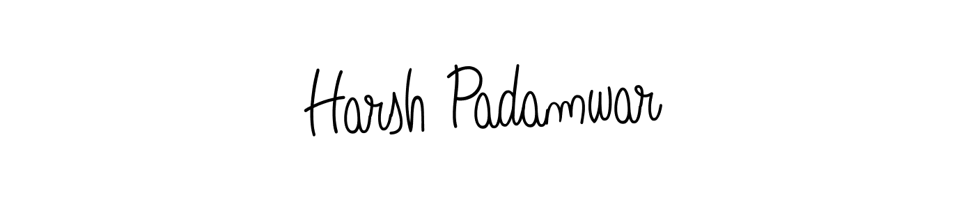 How to Draw Harsh Padamwar signature style? Angelique-Rose-font-FFP is a latest design signature styles for name Harsh Padamwar. Harsh Padamwar signature style 5 images and pictures png