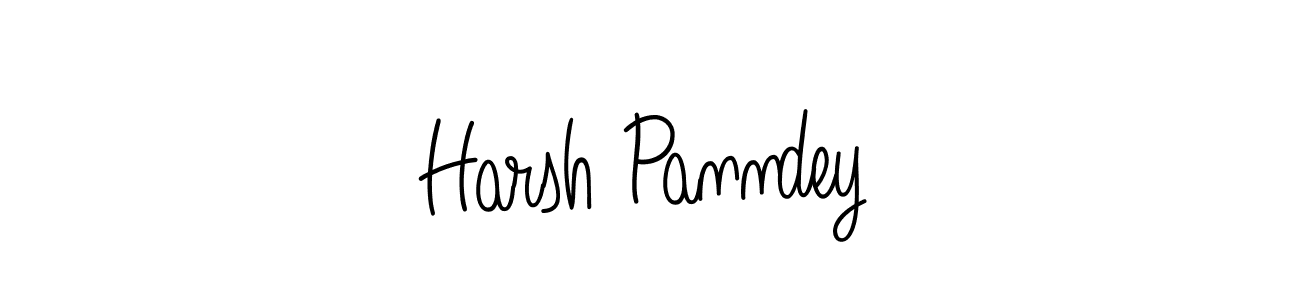 How to make Harsh Panndey name signature. Use Angelique-Rose-font-FFP style for creating short signs online. This is the latest handwritten sign. Harsh Panndey signature style 5 images and pictures png