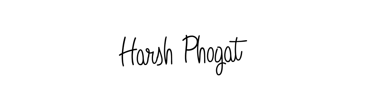 The best way (Angelique-Rose-font-FFP) to make a short signature is to pick only two or three words in your name. The name Harsh Phogat include a total of six letters. For converting this name. Harsh Phogat signature style 5 images and pictures png