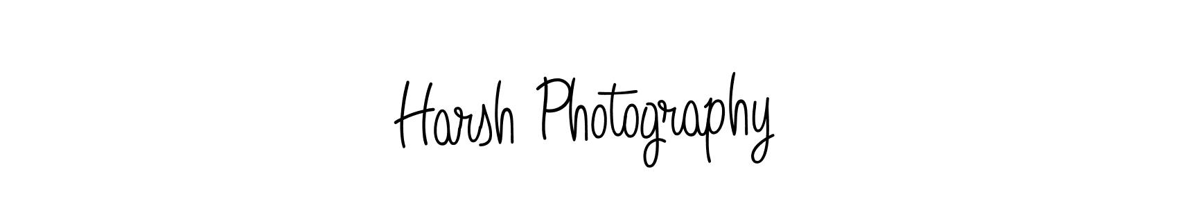 You should practise on your own different ways (Angelique-Rose-font-FFP) to write your name (Harsh Photography) in signature. don't let someone else do it for you. Harsh Photography signature style 5 images and pictures png