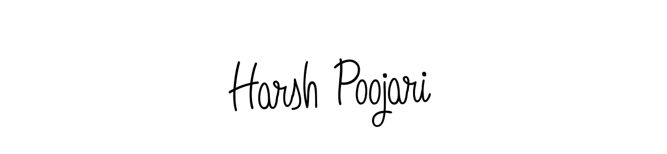 Once you've used our free online signature maker to create your best signature Angelique-Rose-font-FFP style, it's time to enjoy all of the benefits that Harsh Poojari name signing documents. Harsh Poojari signature style 5 images and pictures png