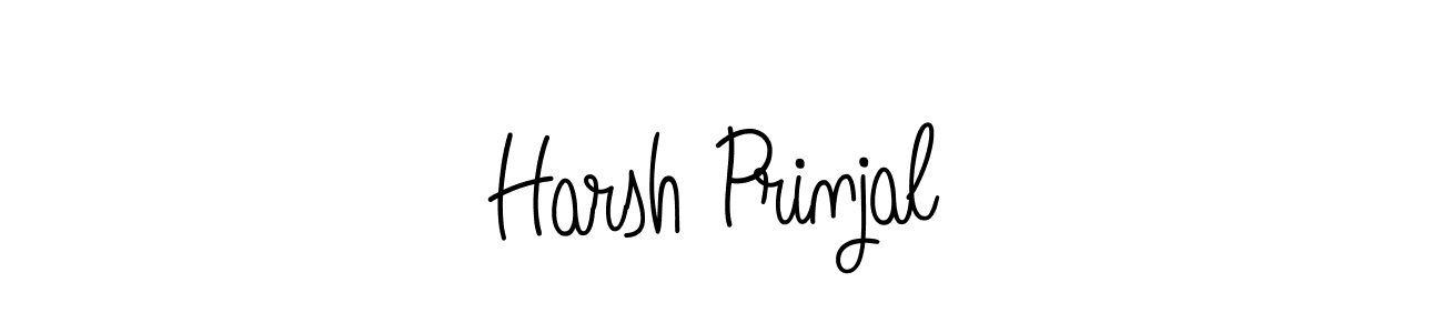 How to make Harsh Prinjal name signature. Use Angelique-Rose-font-FFP style for creating short signs online. This is the latest handwritten sign. Harsh Prinjal signature style 5 images and pictures png