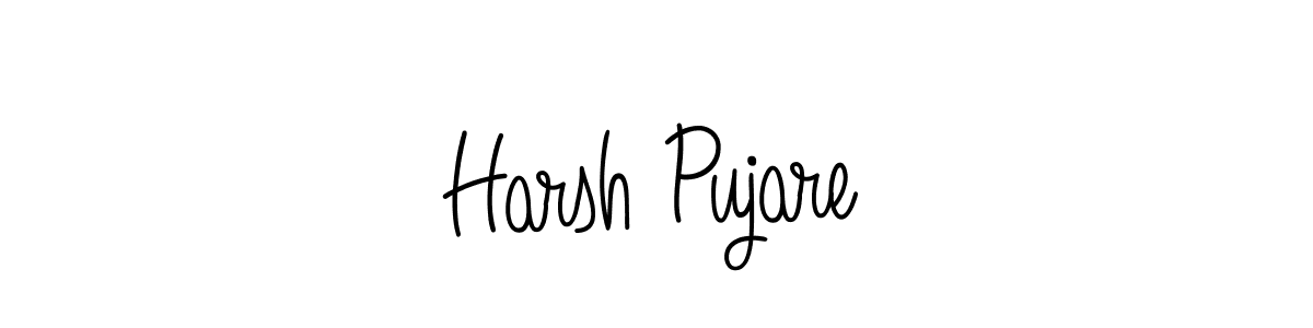 It looks lik you need a new signature style for name Harsh Pujare. Design unique handwritten (Angelique-Rose-font-FFP) signature with our free signature maker in just a few clicks. Harsh Pujare signature style 5 images and pictures png