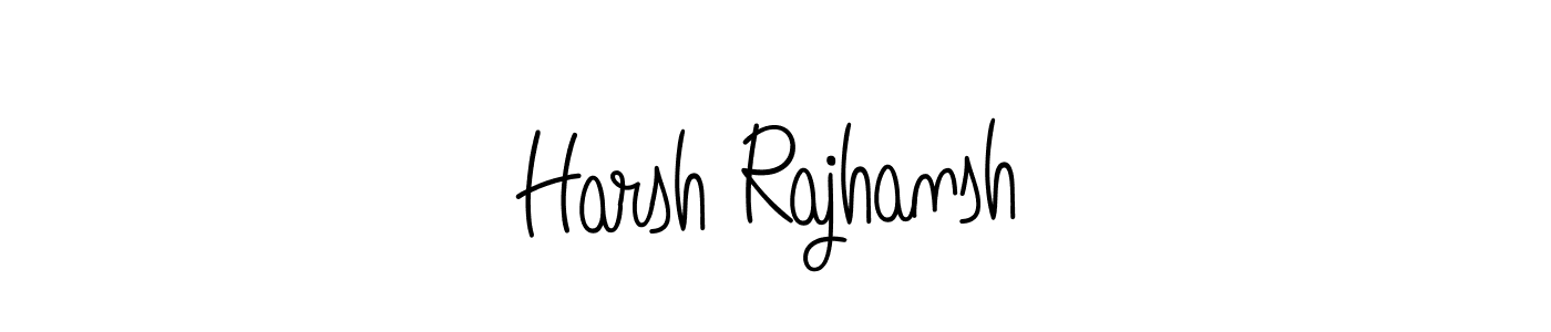Use a signature maker to create a handwritten signature online. With this signature software, you can design (Angelique-Rose-font-FFP) your own signature for name Harsh Rajhansh. Harsh Rajhansh signature style 5 images and pictures png