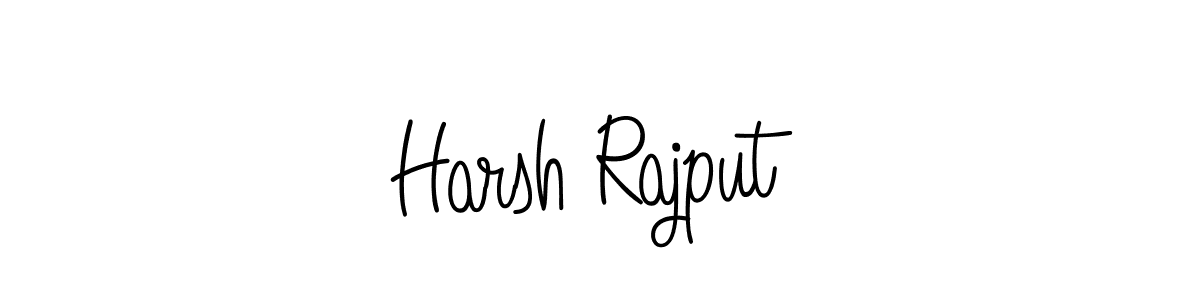 The best way (Angelique-Rose-font-FFP) to make a short signature is to pick only two or three words in your name. The name Harsh Rajput include a total of six letters. For converting this name. Harsh Rajput signature style 5 images and pictures png