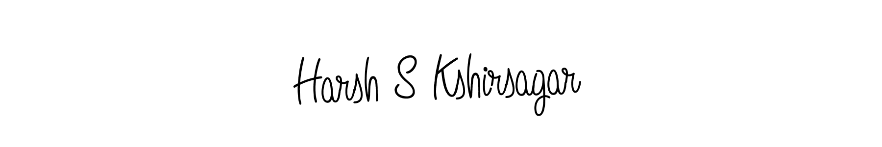 Harsh S Kshirsagar stylish signature style. Best Handwritten Sign (Angelique-Rose-font-FFP) for my name. Handwritten Signature Collection Ideas for my name Harsh S Kshirsagar. Harsh S Kshirsagar signature style 5 images and pictures png