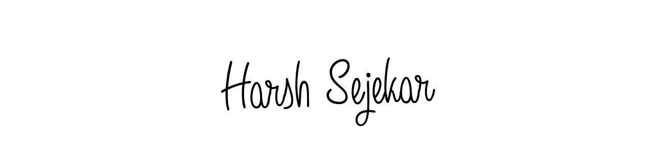 Make a beautiful signature design for name Harsh Sejekar. With this signature (Angelique-Rose-font-FFP) style, you can create a handwritten signature for free. Harsh Sejekar signature style 5 images and pictures png