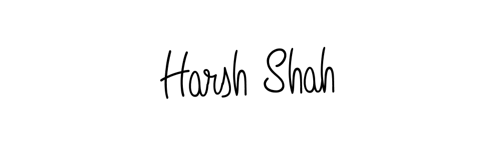 Design your own signature with our free online signature maker. With this signature software, you can create a handwritten (Angelique-Rose-font-FFP) signature for name Harsh Shah. Harsh Shah signature style 5 images and pictures png