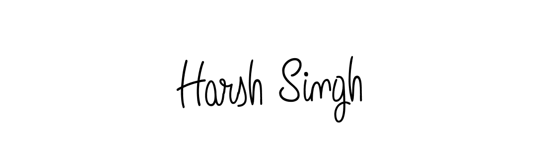 The best way (Angelique-Rose-font-FFP) to make a short signature is to pick only two or three words in your name. The name Harsh Singh include a total of six letters. For converting this name. Harsh Singh signature style 5 images and pictures png