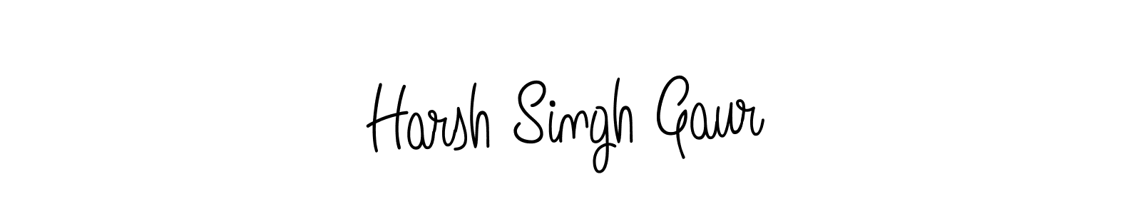 if you are searching for the best signature style for your name Harsh Singh Gaur. so please give up your signature search. here we have designed multiple signature styles  using Angelique-Rose-font-FFP. Harsh Singh Gaur signature style 5 images and pictures png