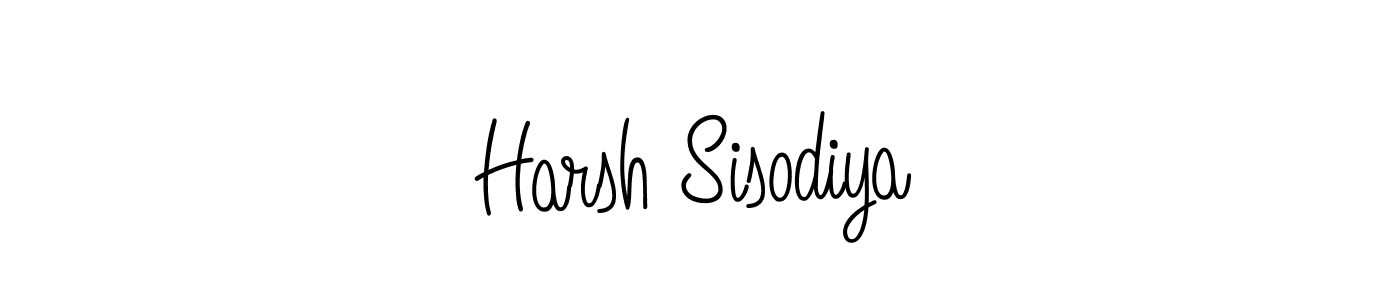 Create a beautiful signature design for name Harsh Sisodiya. With this signature (Angelique-Rose-font-FFP) fonts, you can make a handwritten signature for free. Harsh Sisodiya signature style 5 images and pictures png