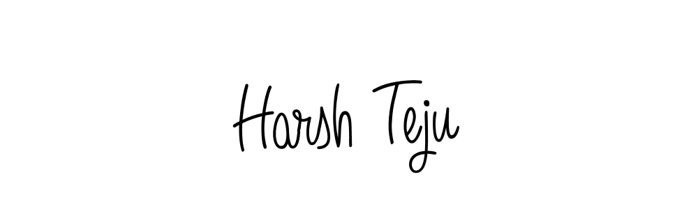 Angelique-Rose-font-FFP is a professional signature style that is perfect for those who want to add a touch of class to their signature. It is also a great choice for those who want to make their signature more unique. Get Harsh Teju name to fancy signature for free. Harsh Teju signature style 5 images and pictures png