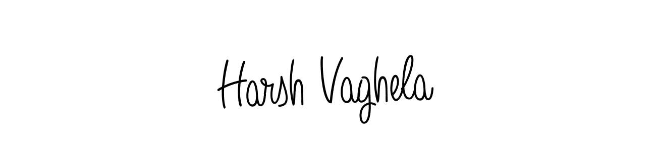 Create a beautiful signature design for name Harsh Vaghela. With this signature (Angelique-Rose-font-FFP) fonts, you can make a handwritten signature for free. Harsh Vaghela signature style 5 images and pictures png