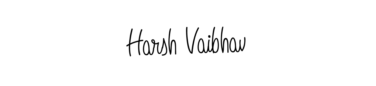 How to make Harsh Vaibhav signature? Angelique-Rose-font-FFP is a professional autograph style. Create handwritten signature for Harsh Vaibhav name. Harsh Vaibhav signature style 5 images and pictures png