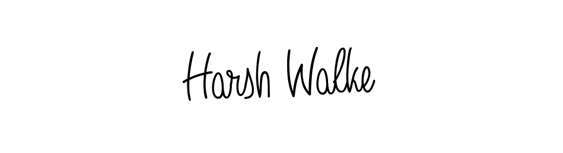 It looks lik you need a new signature style for name Harsh Walke. Design unique handwritten (Angelique-Rose-font-FFP) signature with our free signature maker in just a few clicks. Harsh Walke signature style 5 images and pictures png