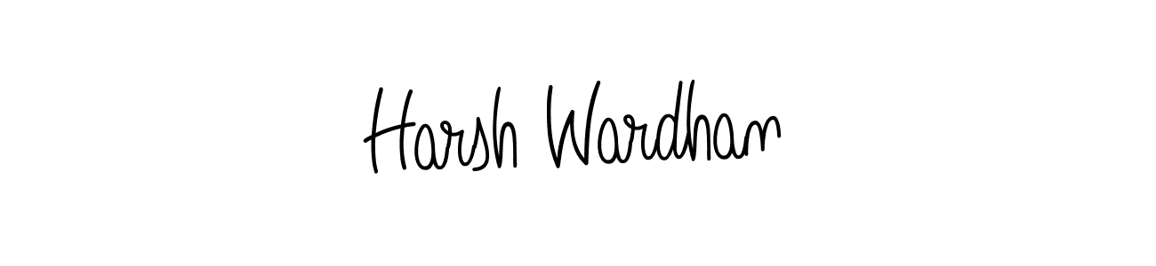 How to make Harsh Wardhan name signature. Use Angelique-Rose-font-FFP style for creating short signs online. This is the latest handwritten sign. Harsh Wardhan signature style 5 images and pictures png