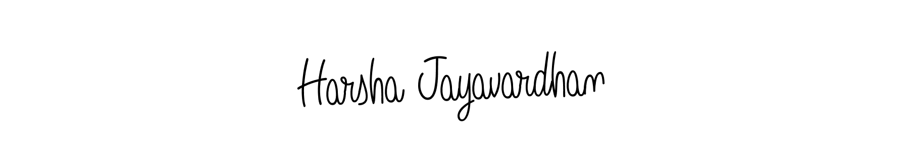 How to make Harsha Jayavardhan name signature. Use Angelique-Rose-font-FFP style for creating short signs online. This is the latest handwritten sign. Harsha Jayavardhan signature style 5 images and pictures png
