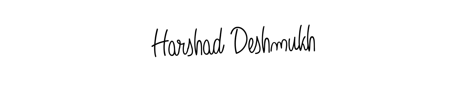 Design your own signature with our free online signature maker. With this signature software, you can create a handwritten (Angelique-Rose-font-FFP) signature for name Harshad Deshmukh. Harshad Deshmukh signature style 5 images and pictures png