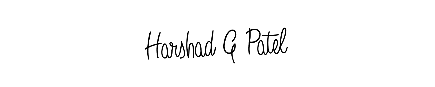 It looks lik you need a new signature style for name Harshad G Patel. Design unique handwritten (Angelique-Rose-font-FFP) signature with our free signature maker in just a few clicks. Harshad G Patel signature style 5 images and pictures png
