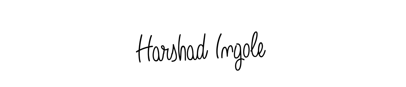 Create a beautiful signature design for name Harshad Ingole. With this signature (Angelique-Rose-font-FFP) fonts, you can make a handwritten signature for free. Harshad Ingole signature style 5 images and pictures png