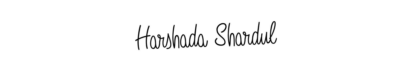 Design your own signature with our free online signature maker. With this signature software, you can create a handwritten (Angelique-Rose-font-FFP) signature for name Harshada Shardul. Harshada Shardul signature style 5 images and pictures png