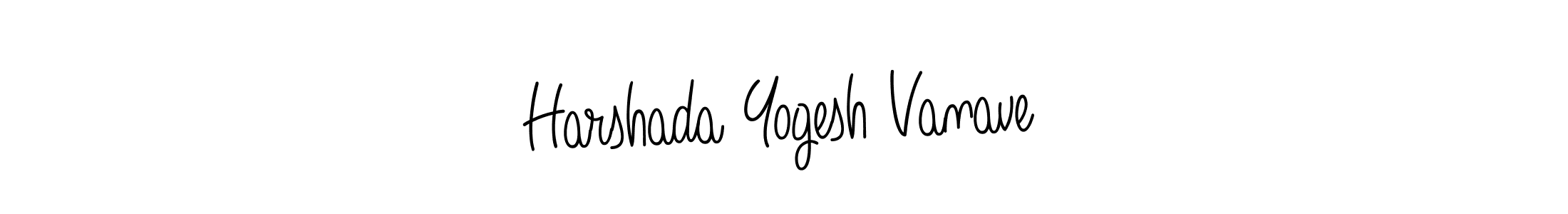 Angelique-Rose-font-FFP is a professional signature style that is perfect for those who want to add a touch of class to their signature. It is also a great choice for those who want to make their signature more unique. Get Harshada Yogesh Vanave name to fancy signature for free. Harshada Yogesh Vanave signature style 5 images and pictures png