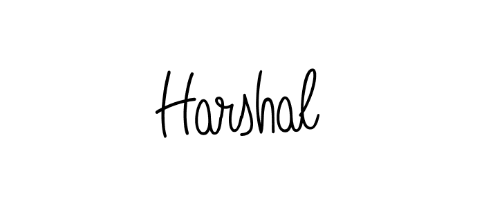 Design your own signature with our free online signature maker. With this signature software, you can create a handwritten (Angelique-Rose-font-FFP) signature for name Harshal. Harshal signature style 5 images and pictures png