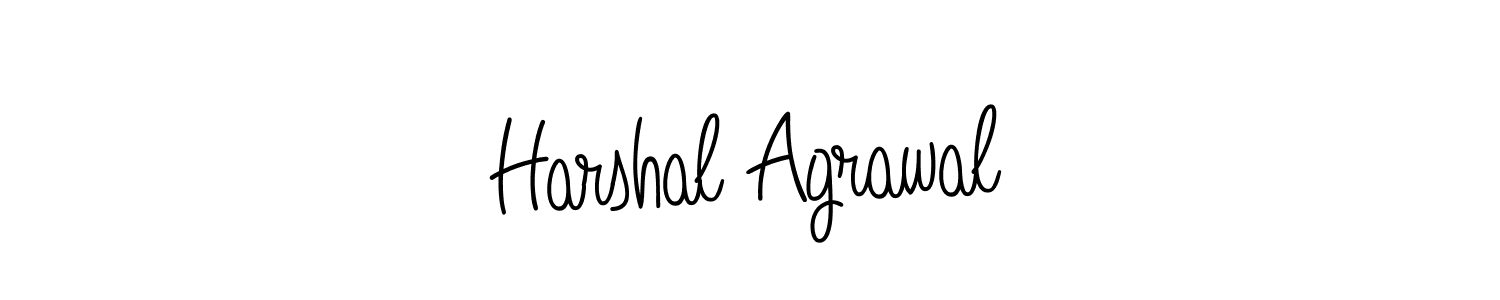 Angelique-Rose-font-FFP is a professional signature style that is perfect for those who want to add a touch of class to their signature. It is also a great choice for those who want to make their signature more unique. Get Harshal Agrawal name to fancy signature for free. Harshal Agrawal signature style 5 images and pictures png
