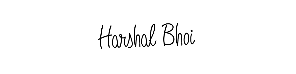 Create a beautiful signature design for name Harshal Bhoi. With this signature (Angelique-Rose-font-FFP) fonts, you can make a handwritten signature for free. Harshal Bhoi signature style 5 images and pictures png