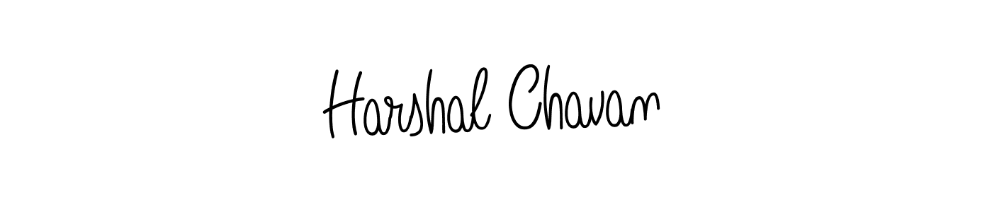 Make a beautiful signature design for name Harshal Chavan. With this signature (Angelique-Rose-font-FFP) style, you can create a handwritten signature for free. Harshal Chavan signature style 5 images and pictures png