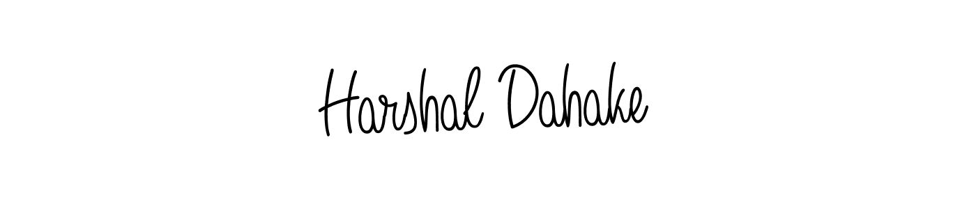 Create a beautiful signature design for name Harshal Dahake. With this signature (Angelique-Rose-font-FFP) fonts, you can make a handwritten signature for free. Harshal Dahake signature style 5 images and pictures png