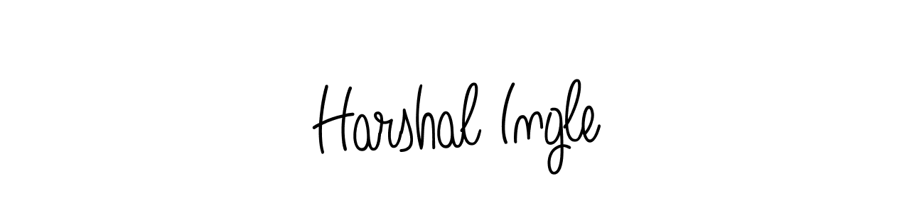 Design your own signature with our free online signature maker. With this signature software, you can create a handwritten (Angelique-Rose-font-FFP) signature for name Harshal Ingle. Harshal Ingle signature style 5 images and pictures png