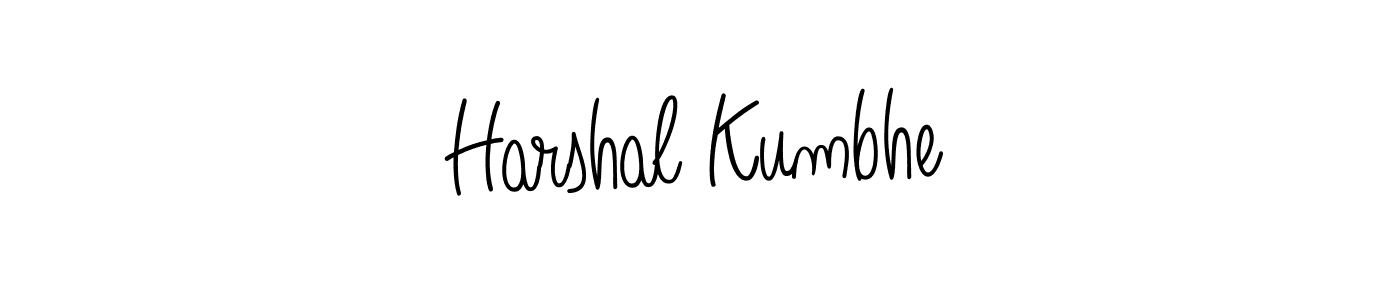 Also we have Harshal Kumbhe name is the best signature style. Create professional handwritten signature collection using Angelique-Rose-font-FFP autograph style. Harshal Kumbhe signature style 5 images and pictures png