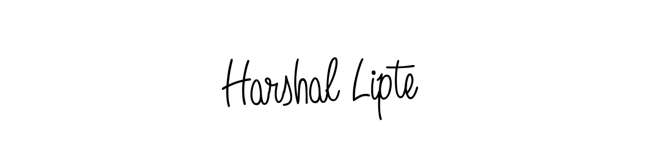Check out images of Autograph of Harshal Lipte name. Actor Harshal Lipte Signature Style. Angelique-Rose-font-FFP is a professional sign style online. Harshal Lipte signature style 5 images and pictures png