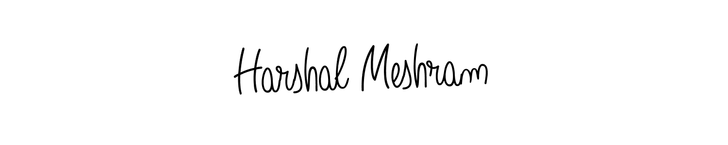 Create a beautiful signature design for name Harshal Meshram. With this signature (Angelique-Rose-font-FFP) fonts, you can make a handwritten signature for free. Harshal Meshram signature style 5 images and pictures png