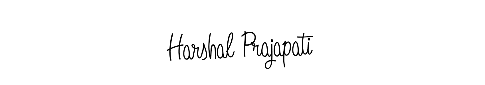 Create a beautiful signature design for name Harshal Prajapati. With this signature (Angelique-Rose-font-FFP) fonts, you can make a handwritten signature for free. Harshal Prajapati signature style 5 images and pictures png