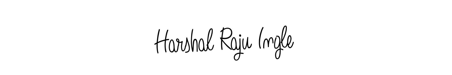 How to Draw Harshal Raju Ingle signature style? Angelique-Rose-font-FFP is a latest design signature styles for name Harshal Raju Ingle. Harshal Raju Ingle signature style 5 images and pictures png