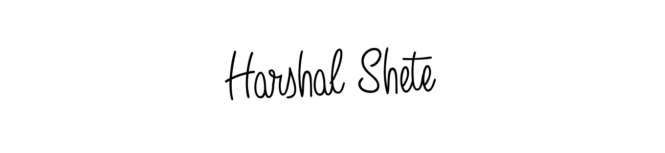 Create a beautiful signature design for name Harshal Shete. With this signature (Angelique-Rose-font-FFP) fonts, you can make a handwritten signature for free. Harshal Shete signature style 5 images and pictures png