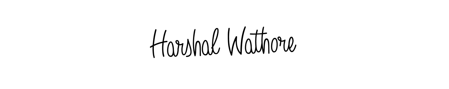 Also we have Harshal Wathore name is the best signature style. Create professional handwritten signature collection using Angelique-Rose-font-FFP autograph style. Harshal Wathore signature style 5 images and pictures png