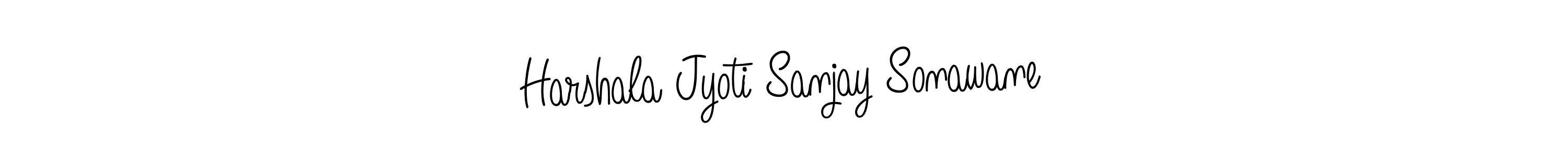 Make a beautiful signature design for name Harshala Jyoti Sanjay Sonawane. Use this online signature maker to create a handwritten signature for free. Harshala Jyoti Sanjay Sonawane signature style 5 images and pictures png