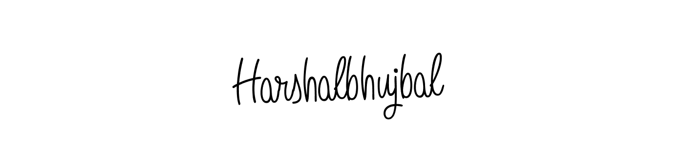 The best way (Angelique-Rose-font-FFP) to make a short signature is to pick only two or three words in your name. The name Harshalbhujbal include a total of six letters. For converting this name. Harshalbhujbal signature style 5 images and pictures png