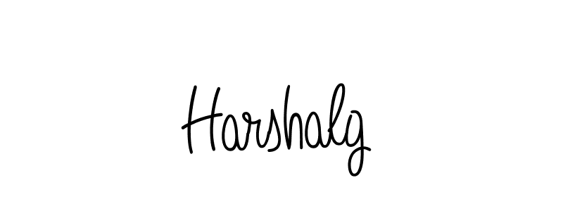 How to make Harshalg name signature. Use Angelique-Rose-font-FFP style for creating short signs online. This is the latest handwritten sign. Harshalg signature style 5 images and pictures png