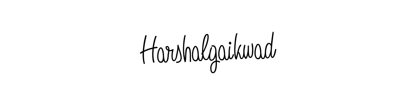 Design your own signature with our free online signature maker. With this signature software, you can create a handwritten (Angelique-Rose-font-FFP) signature for name Harshalgaikwad. Harshalgaikwad signature style 5 images and pictures png