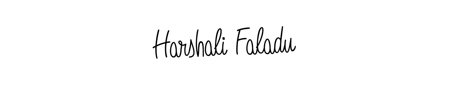 Also we have Harshali Faladu name is the best signature style. Create professional handwritten signature collection using Angelique-Rose-font-FFP autograph style. Harshali Faladu signature style 5 images and pictures png