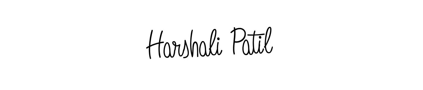 It looks lik you need a new signature style for name Harshali Patil. Design unique handwritten (Angelique-Rose-font-FFP) signature with our free signature maker in just a few clicks. Harshali Patil signature style 5 images and pictures png