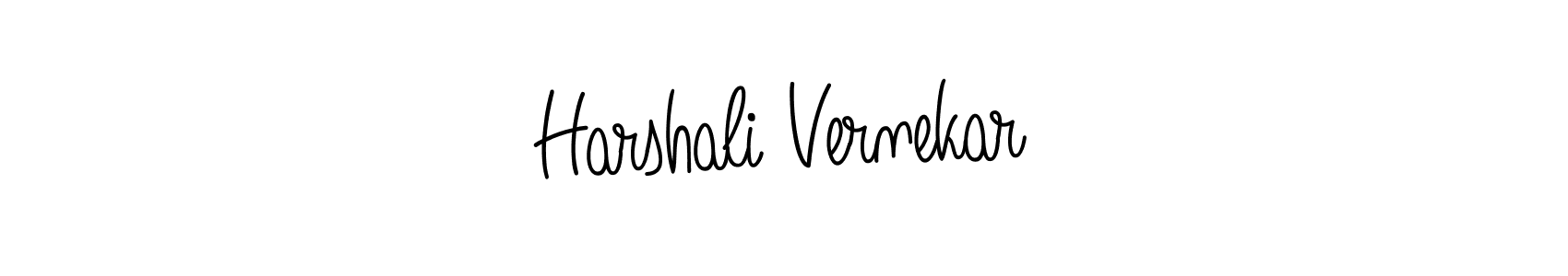 Angelique-Rose-font-FFP is a professional signature style that is perfect for those who want to add a touch of class to their signature. It is also a great choice for those who want to make their signature more unique. Get Harshali Vernekar name to fancy signature for free. Harshali Vernekar signature style 5 images and pictures png