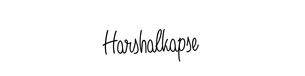 The best way (Angelique-Rose-font-FFP) to make a short signature is to pick only two or three words in your name. The name Harshalkapse include a total of six letters. For converting this name. Harshalkapse signature style 5 images and pictures png